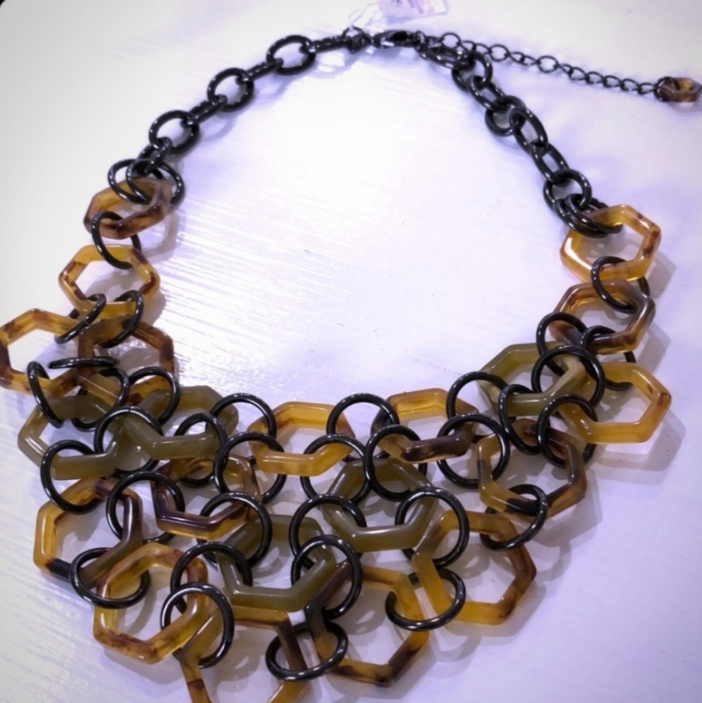 😍 🆕️ NWT Lia Sophia Brown Galapagos Necklace